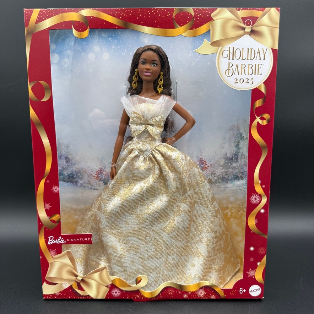 Barbie Signature Holiday Doll 2025 Mattel JBH96 African American AA Limited New‎